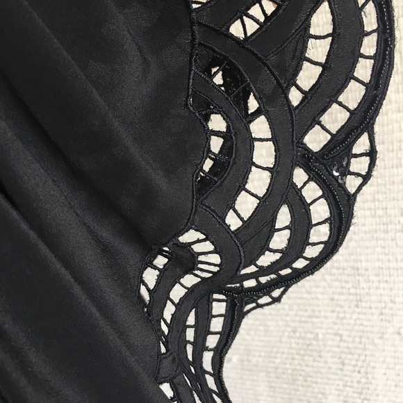 Shoshanna Butterfly Short Sleeve Silk Shift Dress - Picture 5 of 8